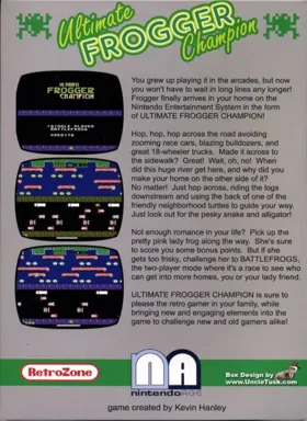 Ultimate Frogger Champion (USA) (Aftermarket) (Unl) box cover back